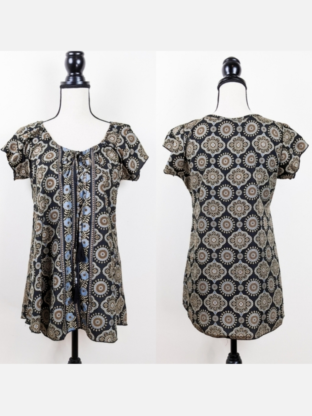 💥3 for $30💥 NWT Aller Simplement Claudette Navy Tunic